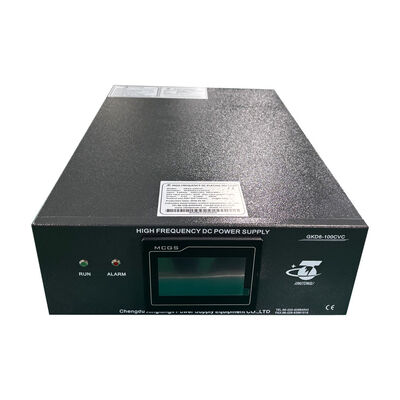 6V 100A IGBT электропластировочный выпрямитель с ПЛК HMI управления низкой волной ≤ 3% 220V 3-фазный вход
